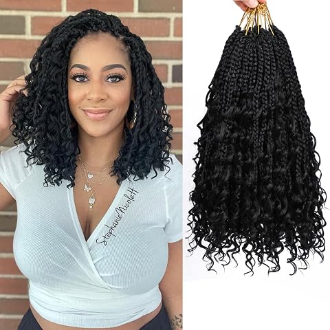 Boho box braids crochet hair