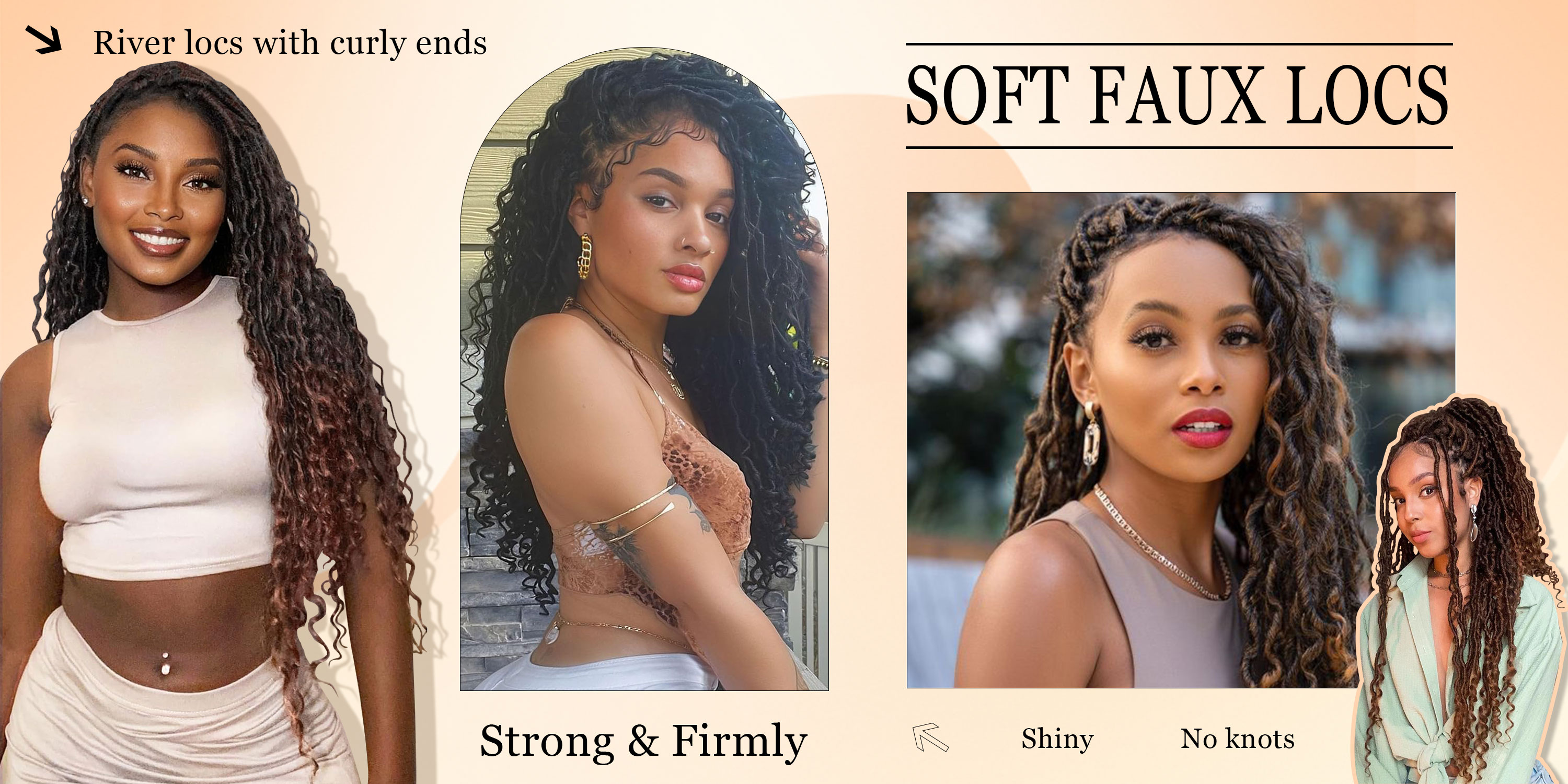 Firstcyh Hair soft faux loc styles from the official Amazon storefront